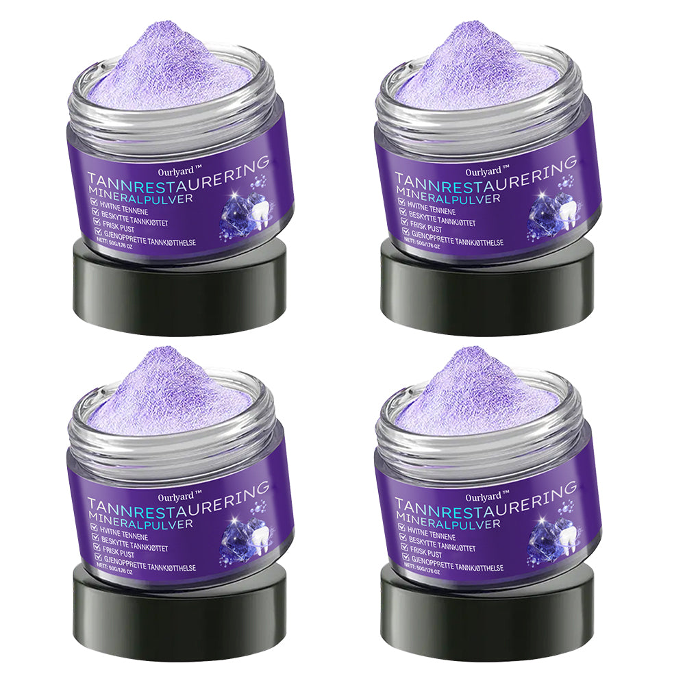 ✅Offisiell butikk | Ourlyard™ Tannhelse Mineralpulver🧑🏽⚕️Godkjent av Legemiddelverket (Behandler periodontitt og munnsår, forebygger tannfall og reparerer tannkjøttresesjon)