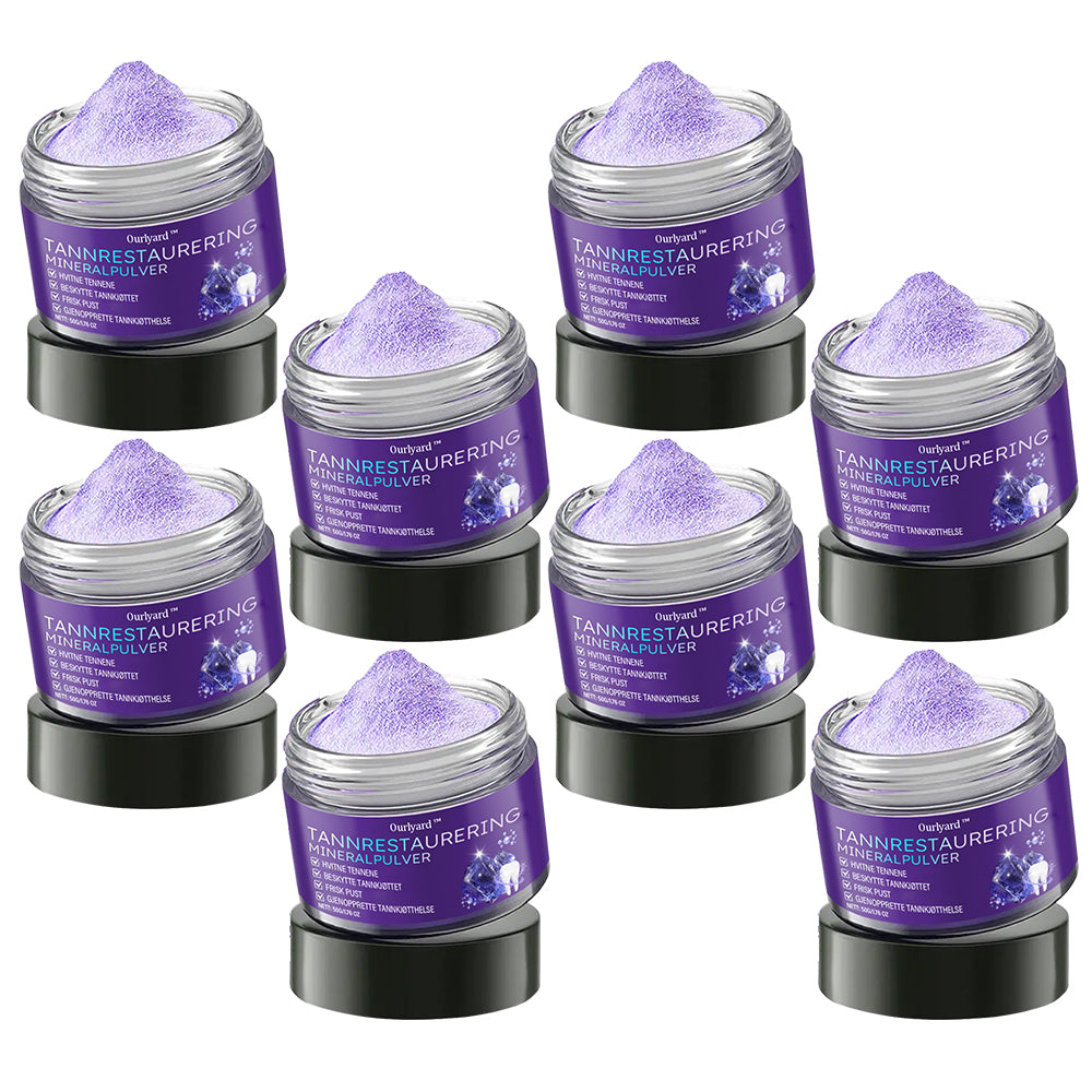 ✅Offisiell butikk | Ourlyard™ Tannhelse Mineralpulver🧑🏽⚕️Godkjent av Legemiddelverket (Behandler periodontitt og munnsår, forebygger tannfall og reparerer tannkjøttresesjon)